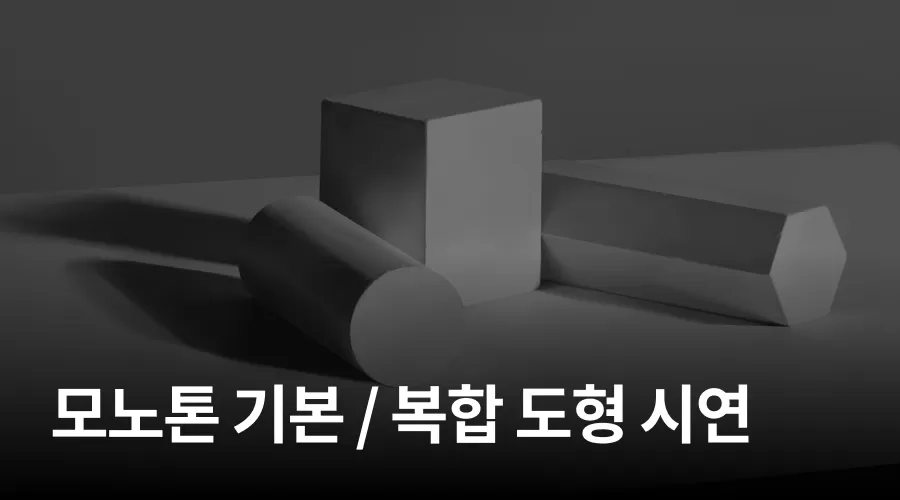 05. 기초! 모노톤 기본 / 복합 도형 시연 thumbnail